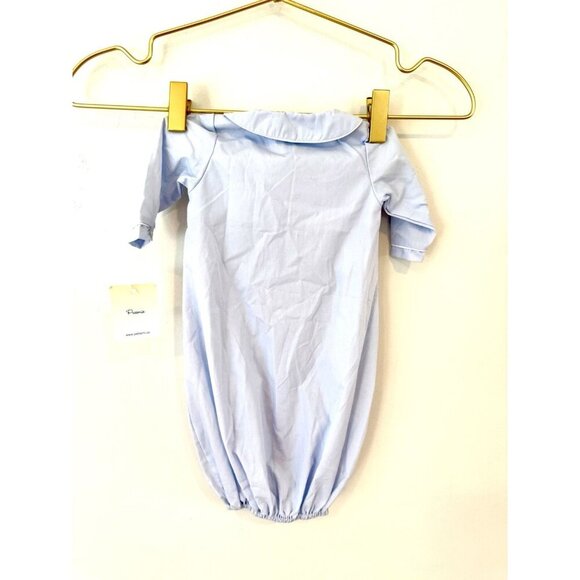 NEW Petit Ami Blue Smocked Gown Preemie Airplanes Embroidered - Picture 6 of 6